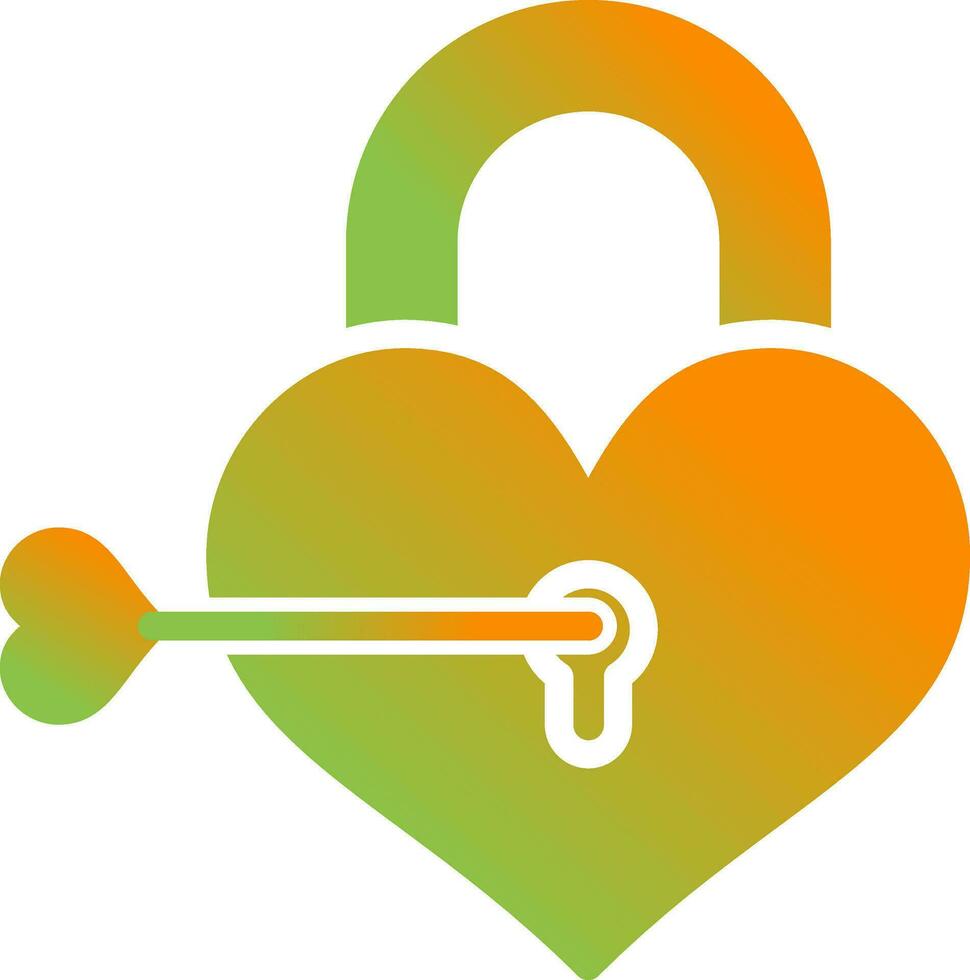 Love lock Vector Icon