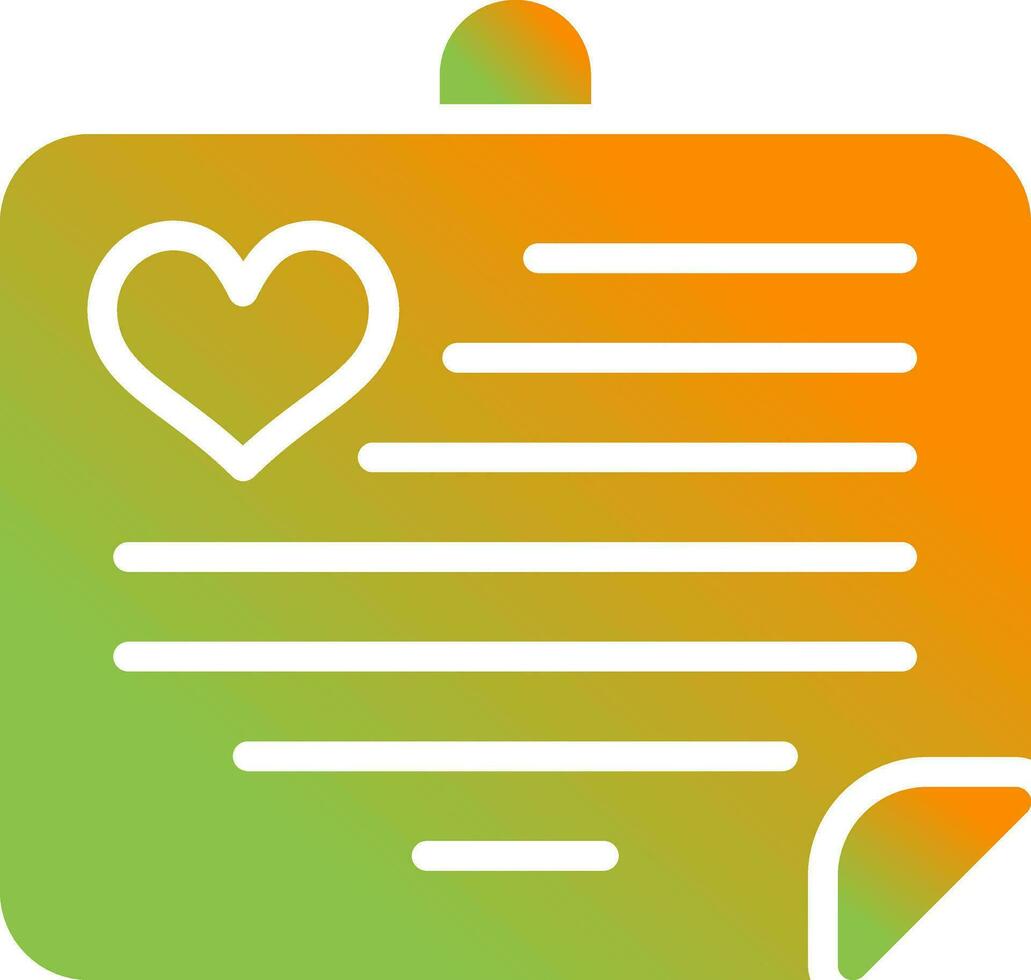 Love notes Vector Icon