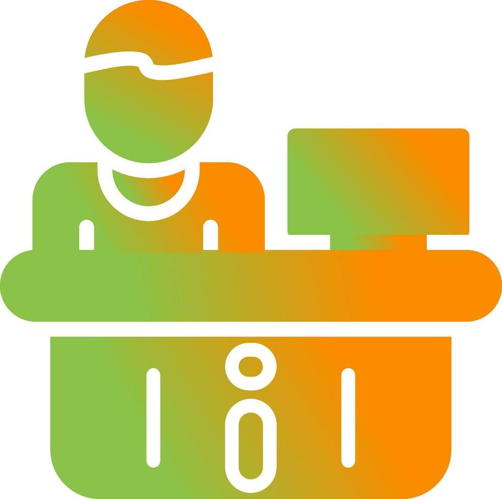 Information Desk Vector Icon