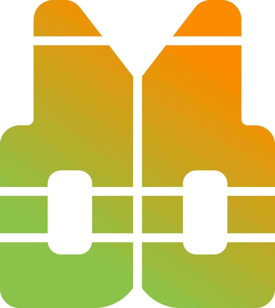 Reflective vest Vector Icon