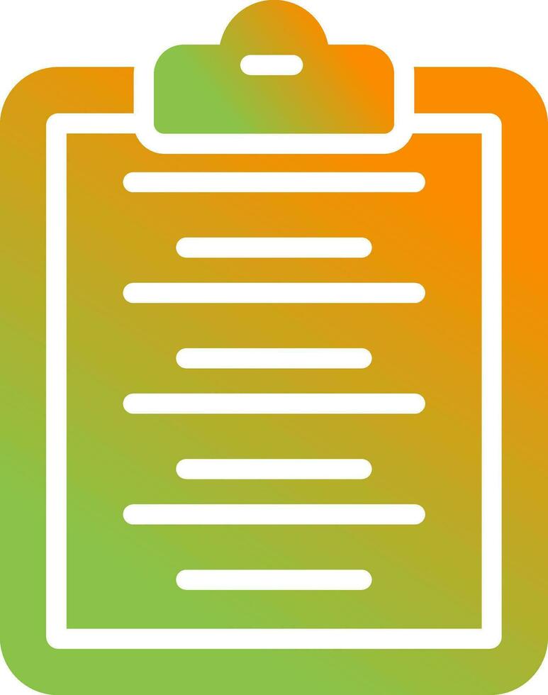 Writing Pad Vector Icon