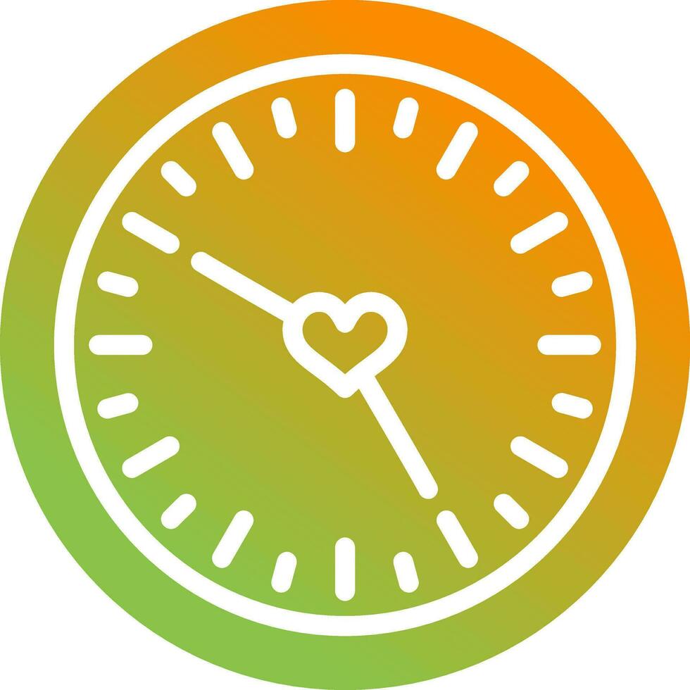 Love clock Vector Icon