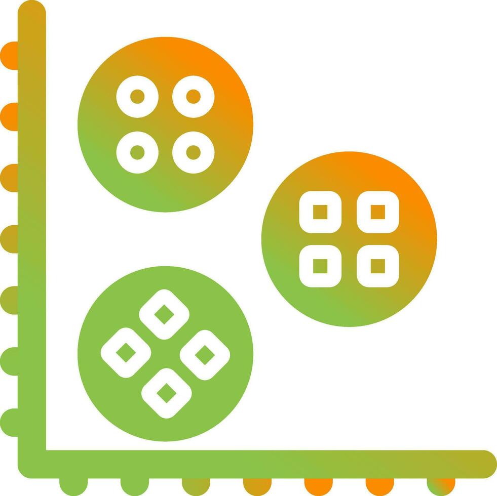 Cluster Analysis Vector Icon