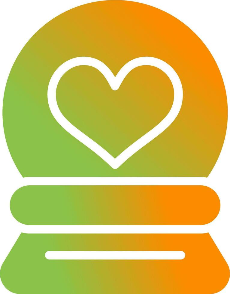 Love Snow Globe Vector Icon