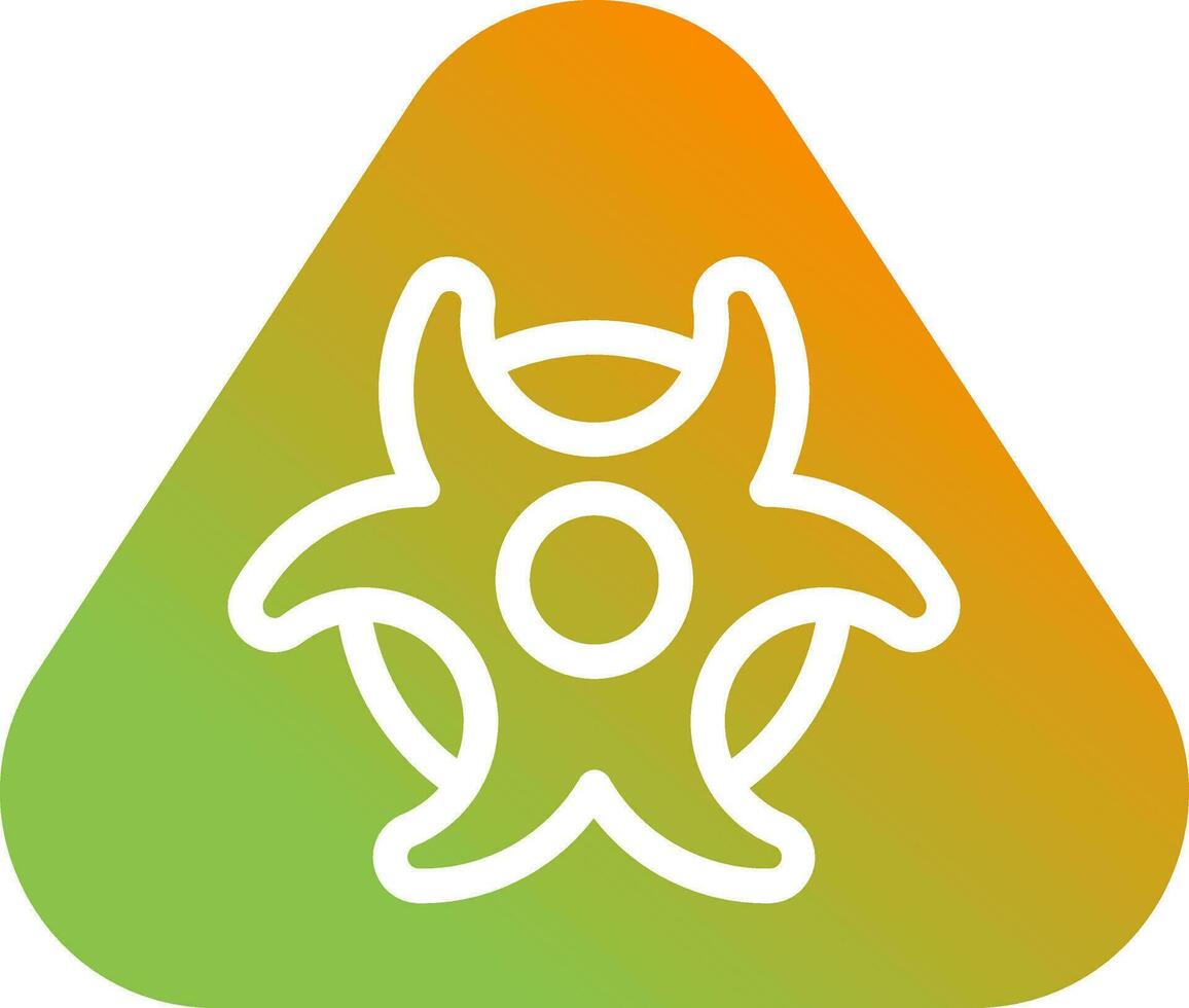 Hazardous materials symbol Vector Icon