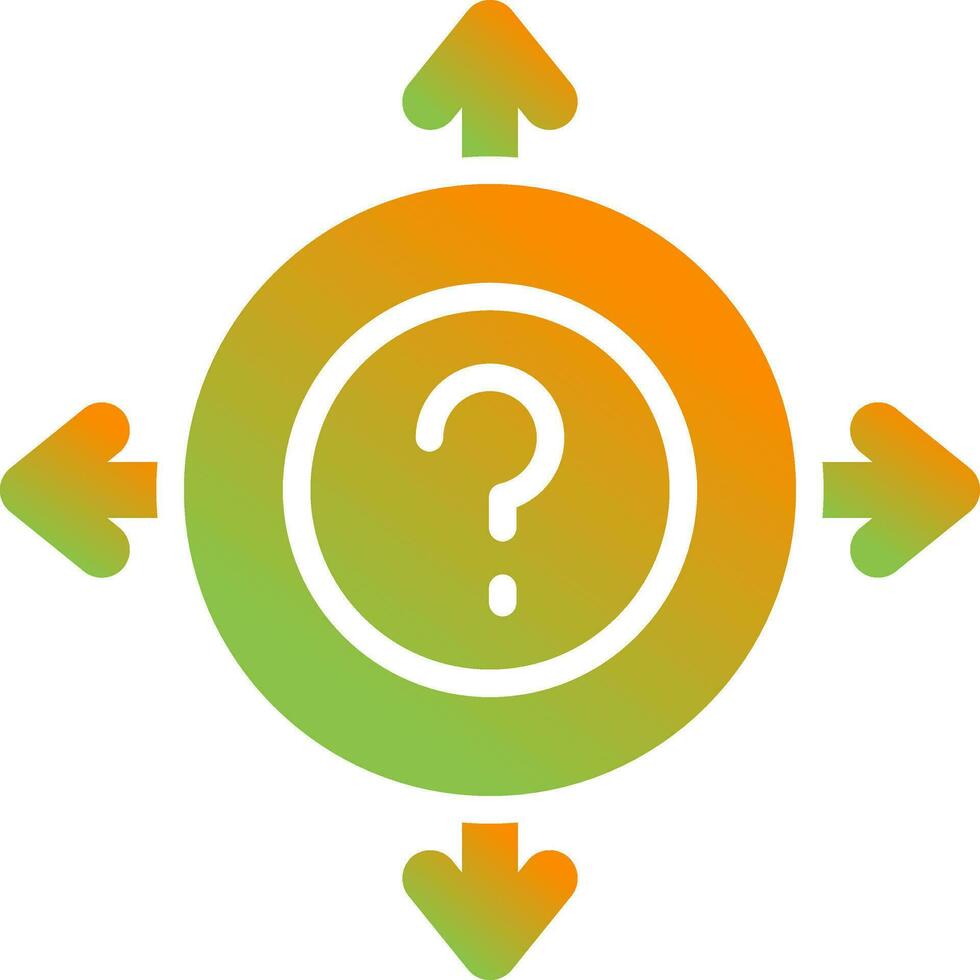 Uncertainty Vector Icon