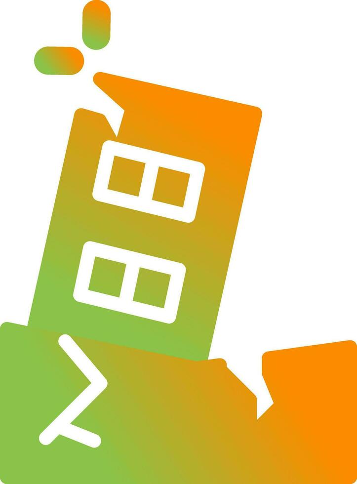 Earthquake Vector Icon