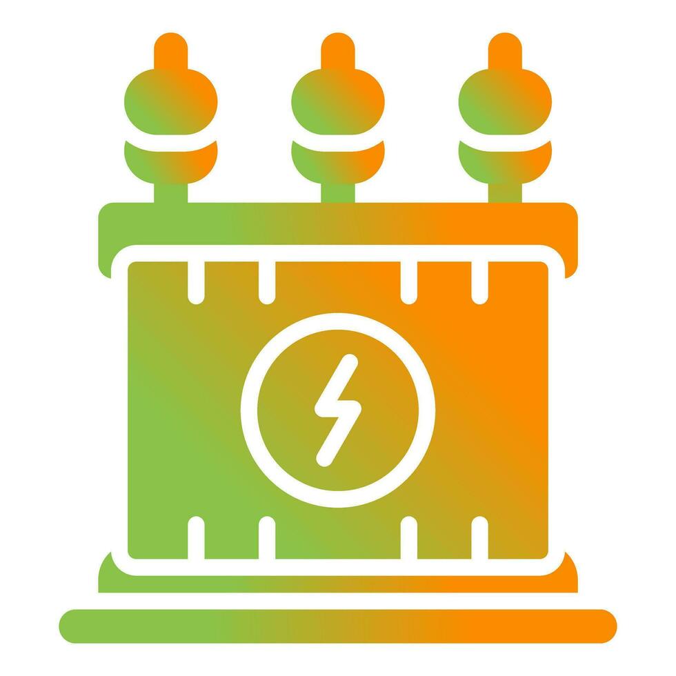 Power Transformer Vector Icon