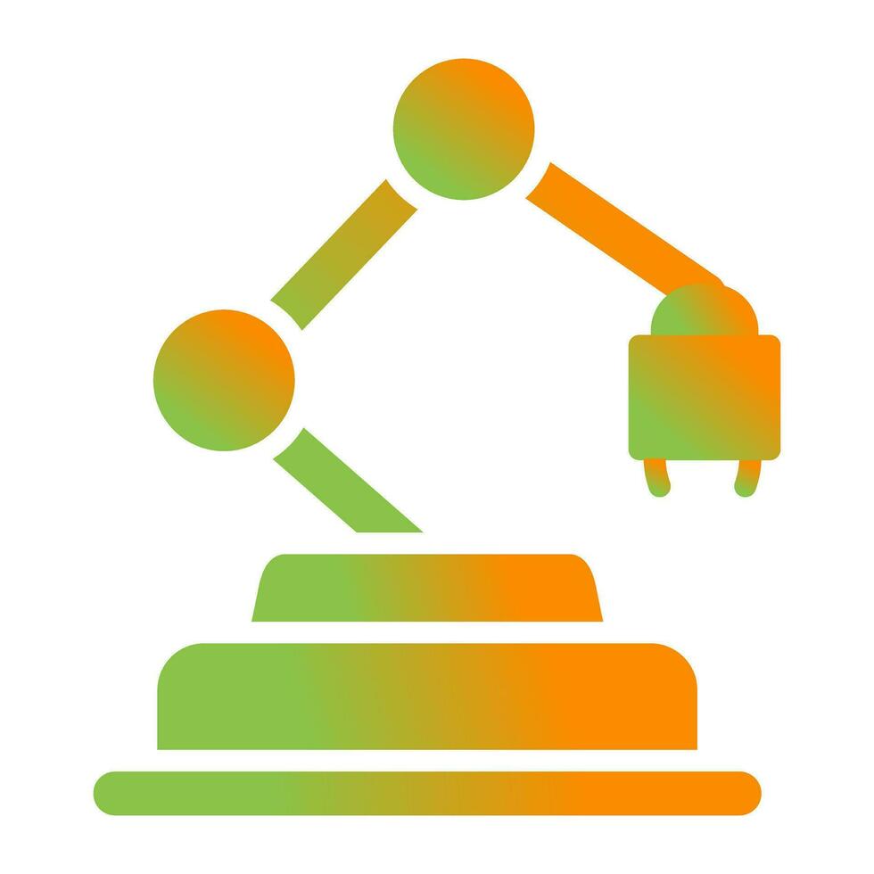 Industrial Robot Vector Icon