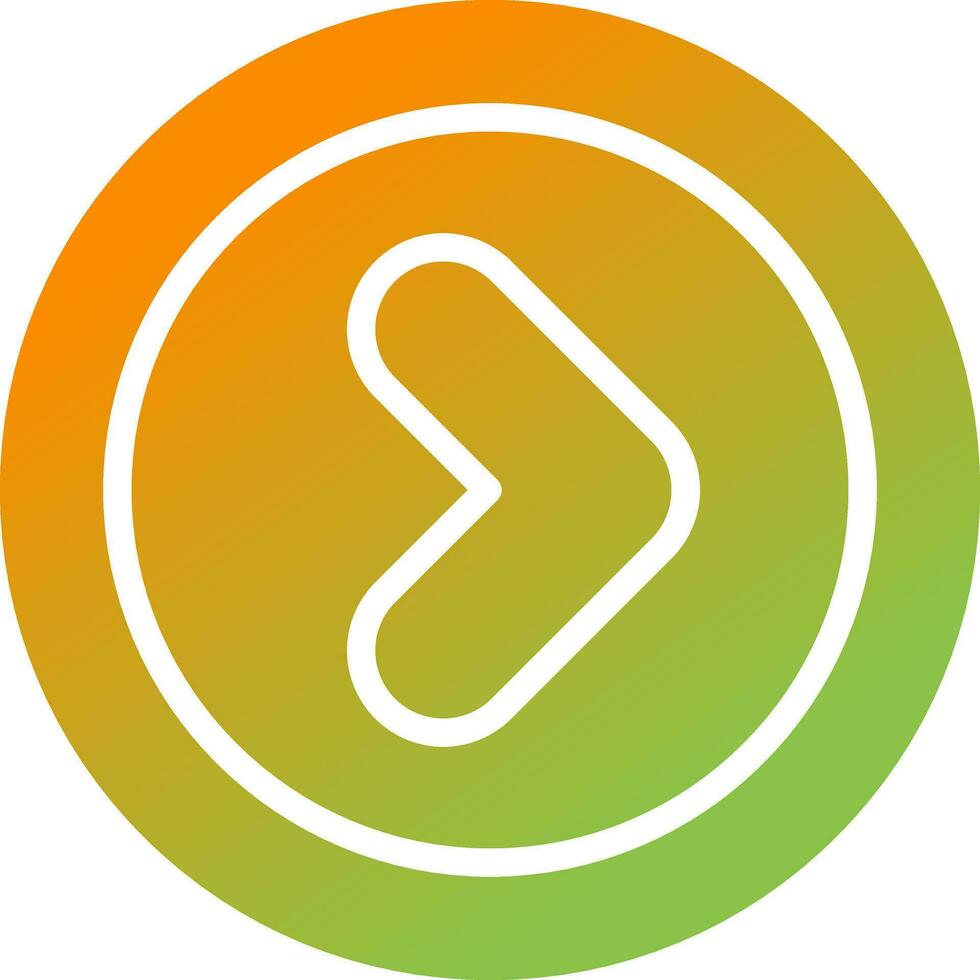 Angle Right Vector Icon