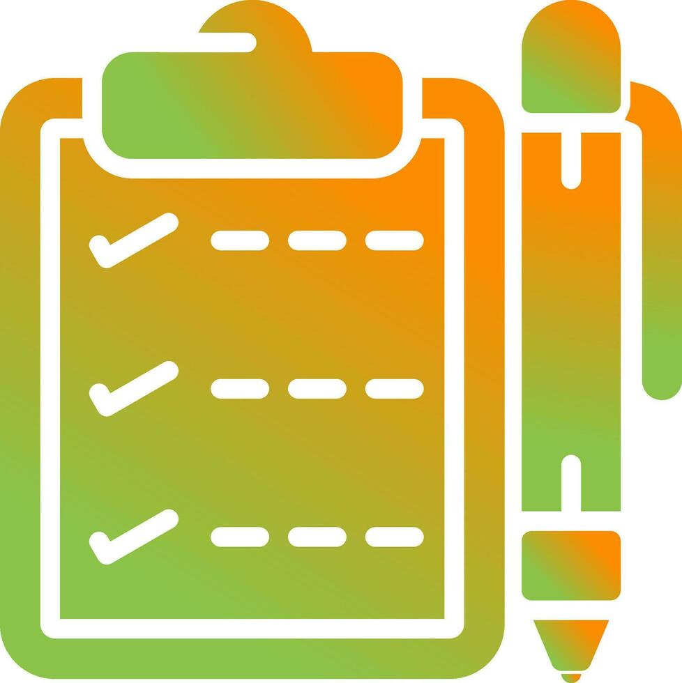 Notepad with pen Vector Icon