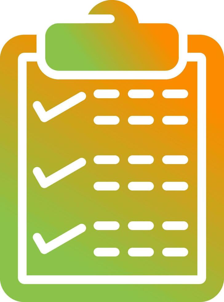 Clipboard with checkmark Vector Icon
