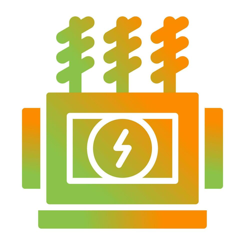 Power Transformer Vector Icon