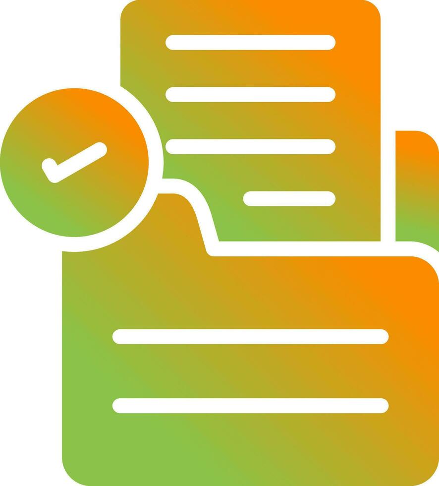 Document Check Vector Icon