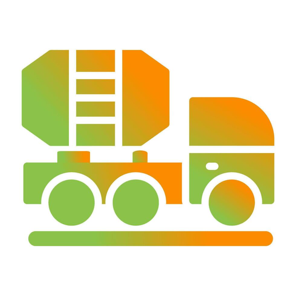 Mixer Truck Vector Icon