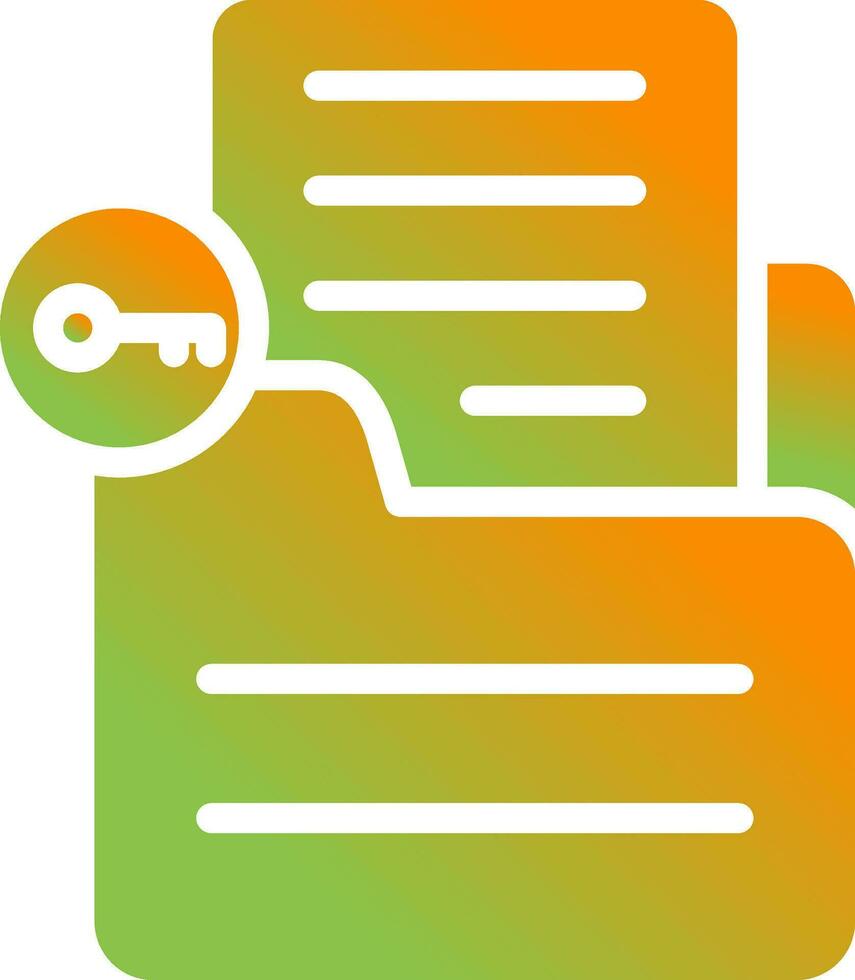 Document Unlock Vector Icon