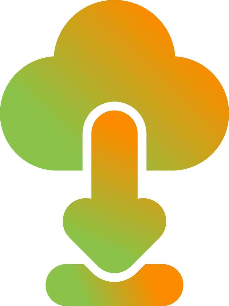 Cloud Download Vector Icon