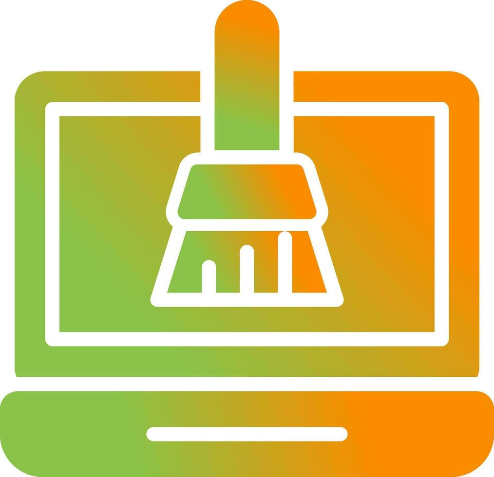 Disk Cleanup Vector Icon