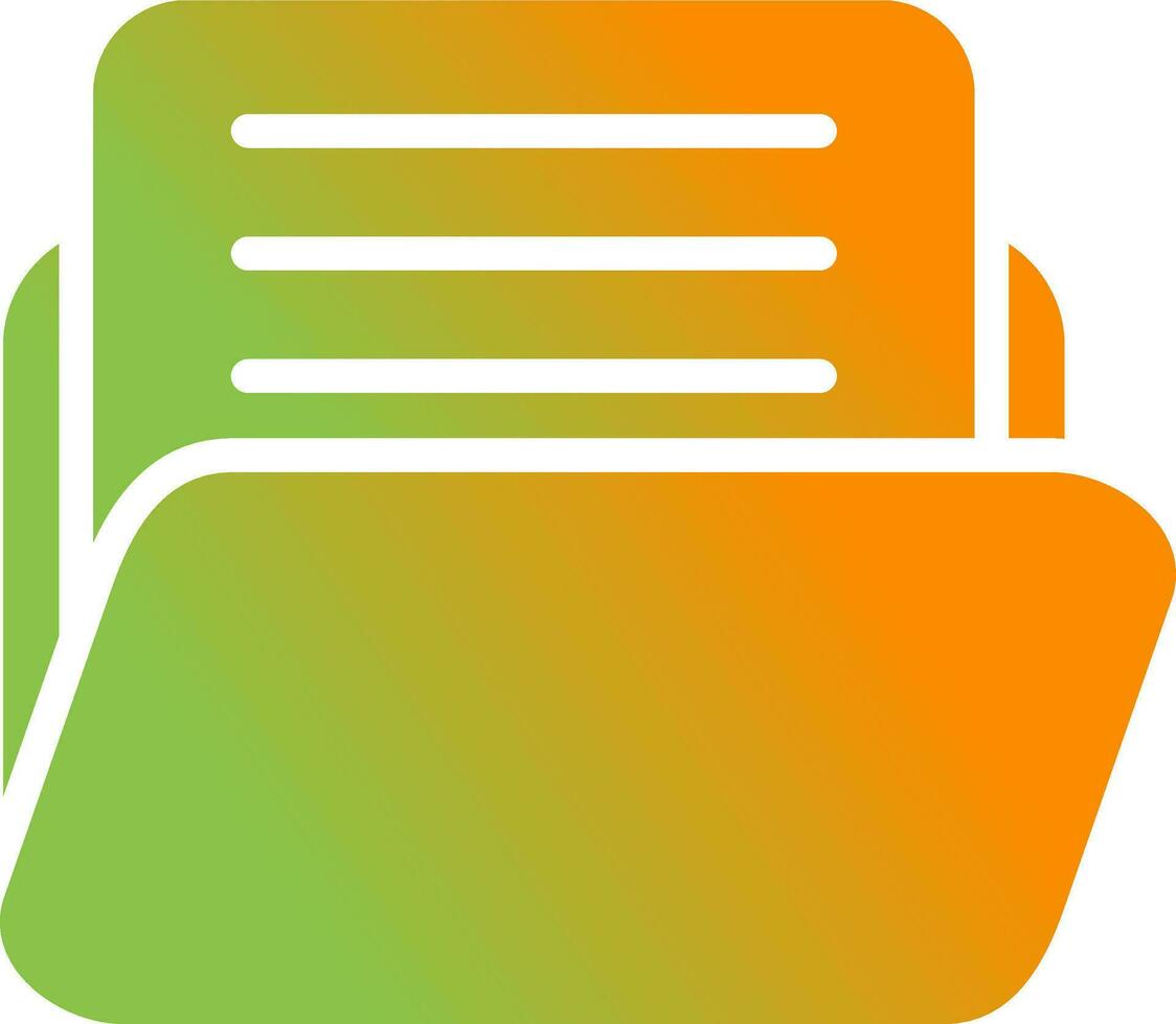 Document with folder Vector Icon