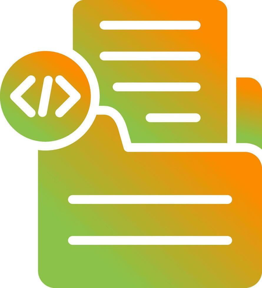 Document Insert Code Vector Icon