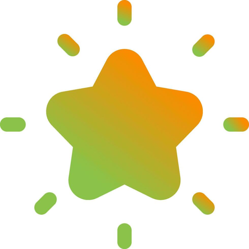 Shining Star Vector Icon
