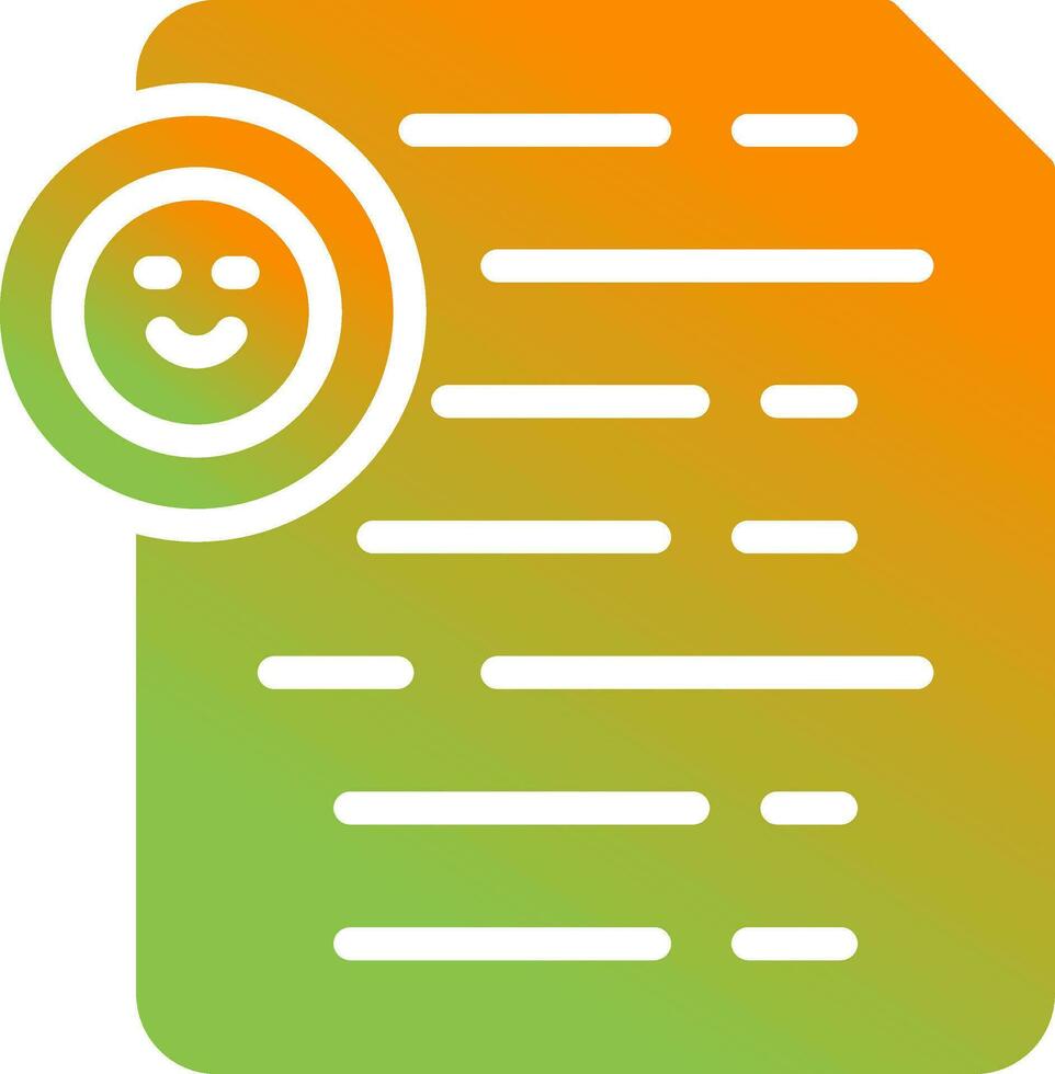 Document Insert Emoji Vector Icon