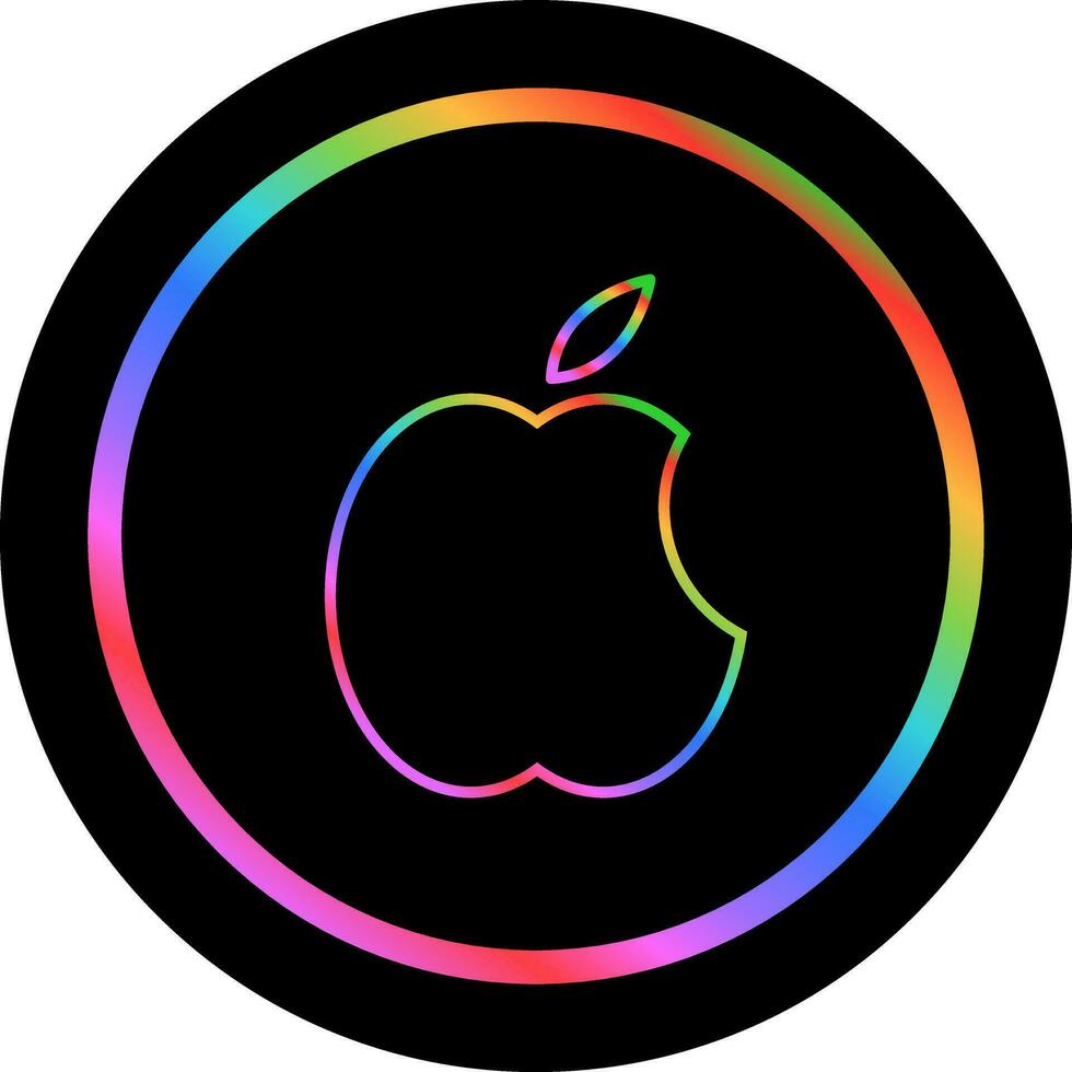 manzana logo vector icono