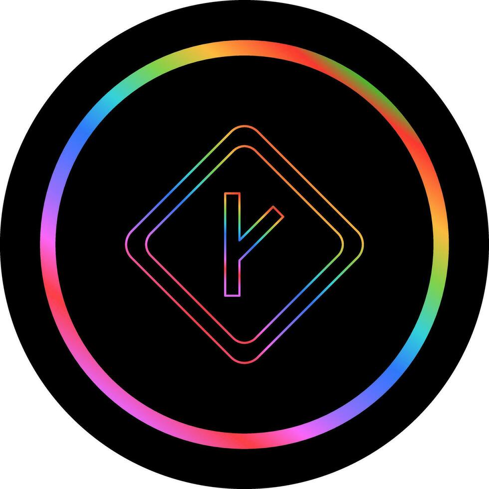 Linked Road sign Vector Icon