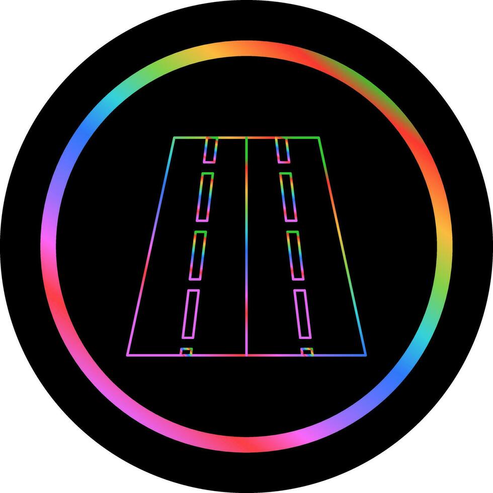 Two Way Road Vector Icon