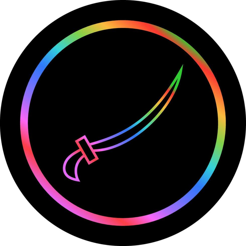 Arabic Sword Vector Icon