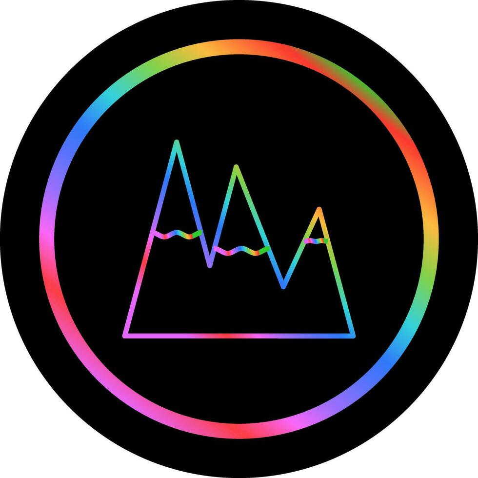 Ice Top Mountain Vector Icon