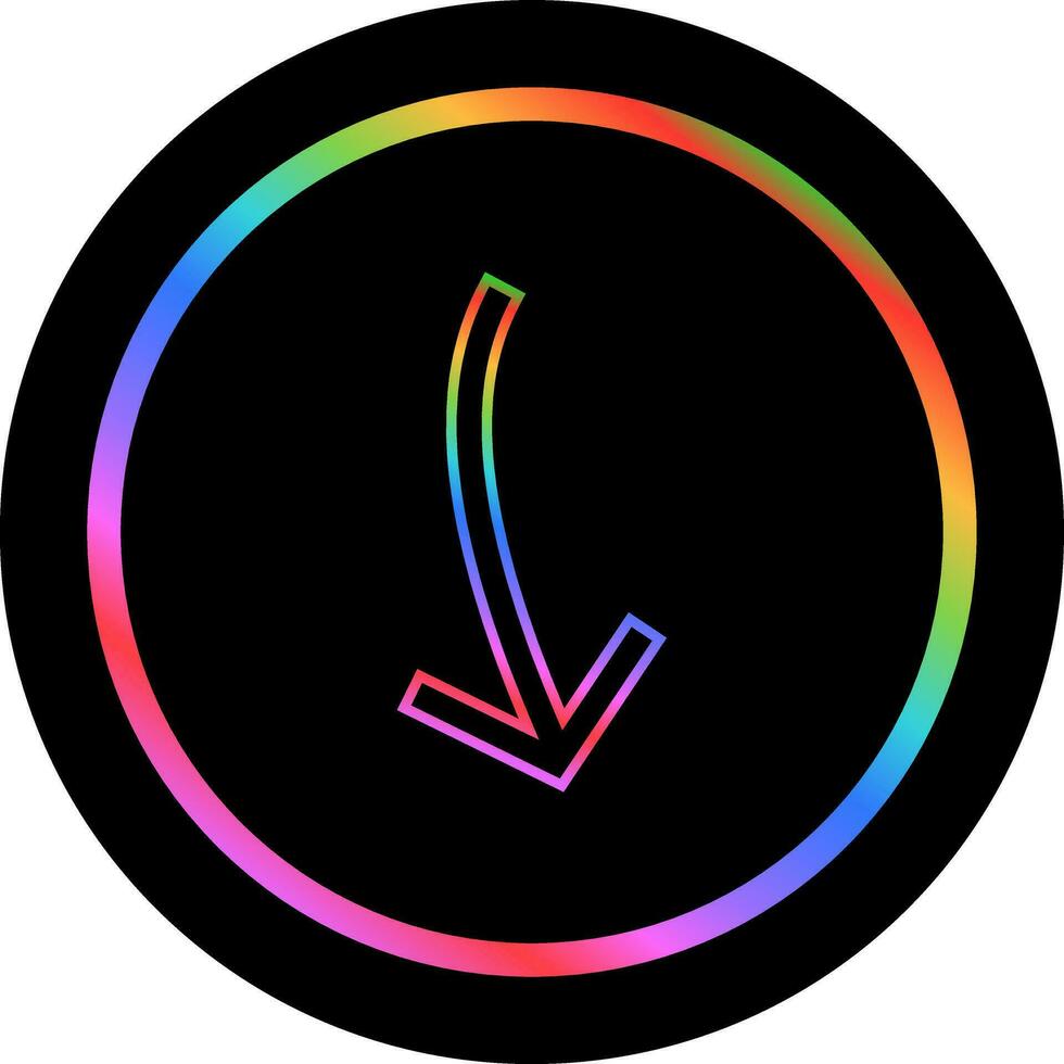 Arrow Pointing Down Vector Icon