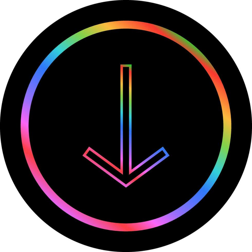 Down Vector Icon