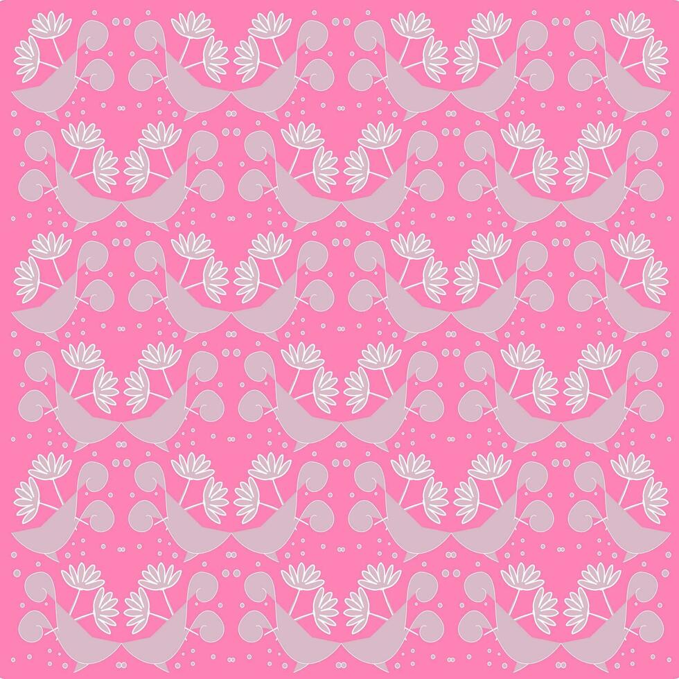 Floral seamless pattern. Branch with leaves ornamental texture. Flourish nature summer garden textured background vector