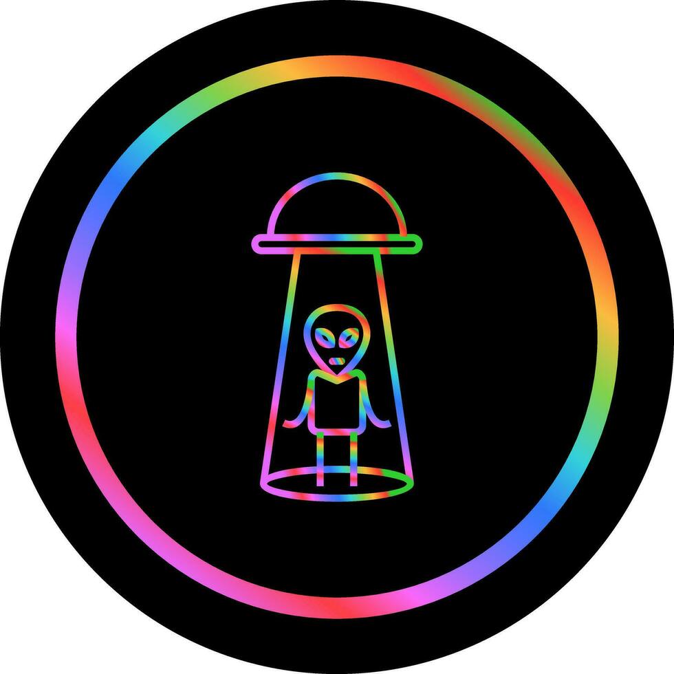 Alien Abduction Vector Icon