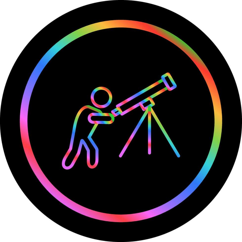 Adjusting Telescope Vector Icon