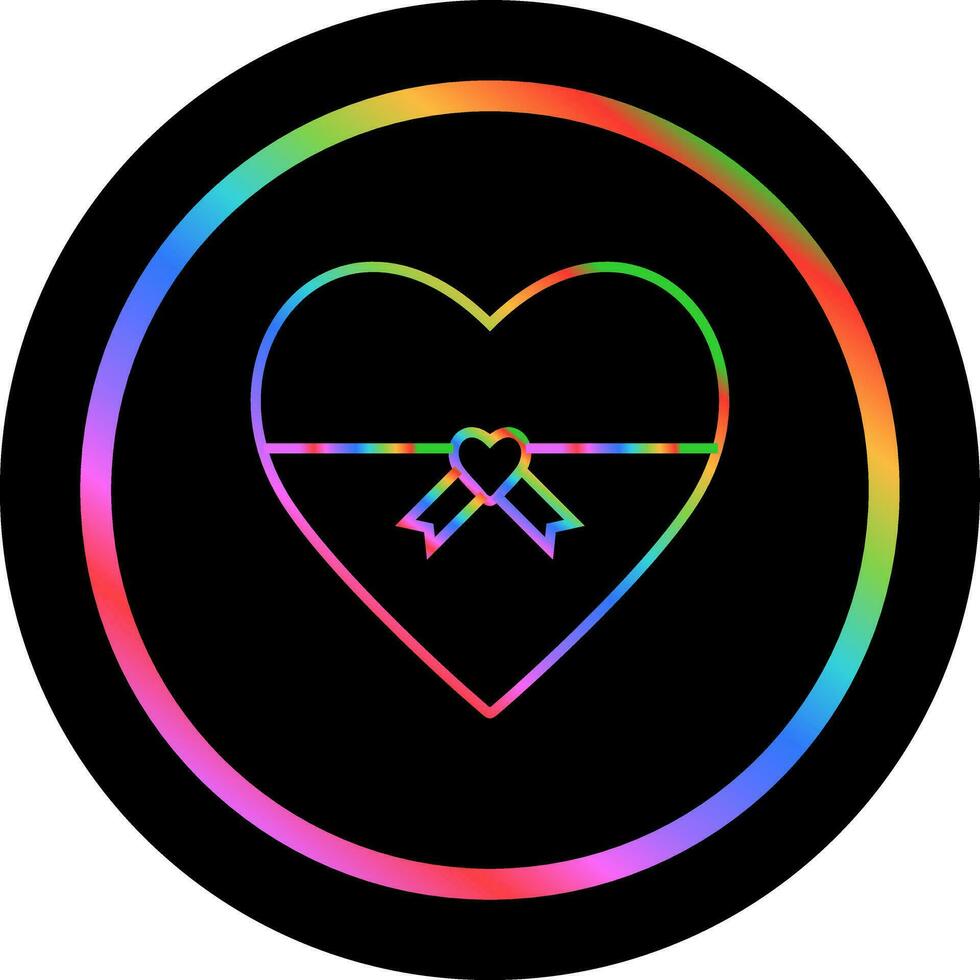 Heart shaped Gift Vector Icon