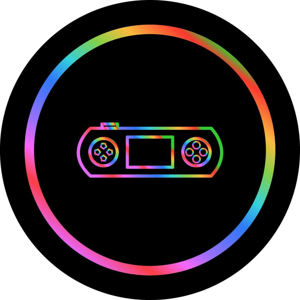 icono de vector de consola de juegos