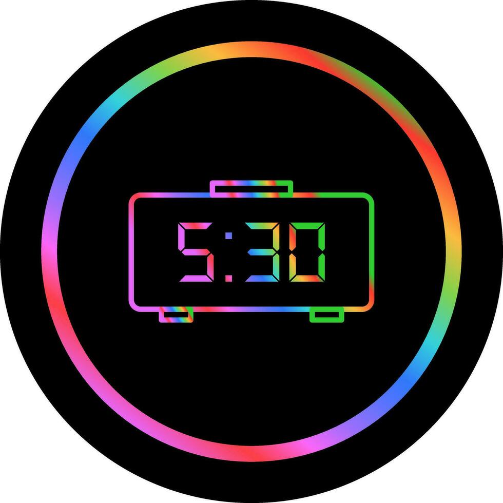 Digital Clock Vector Icon
