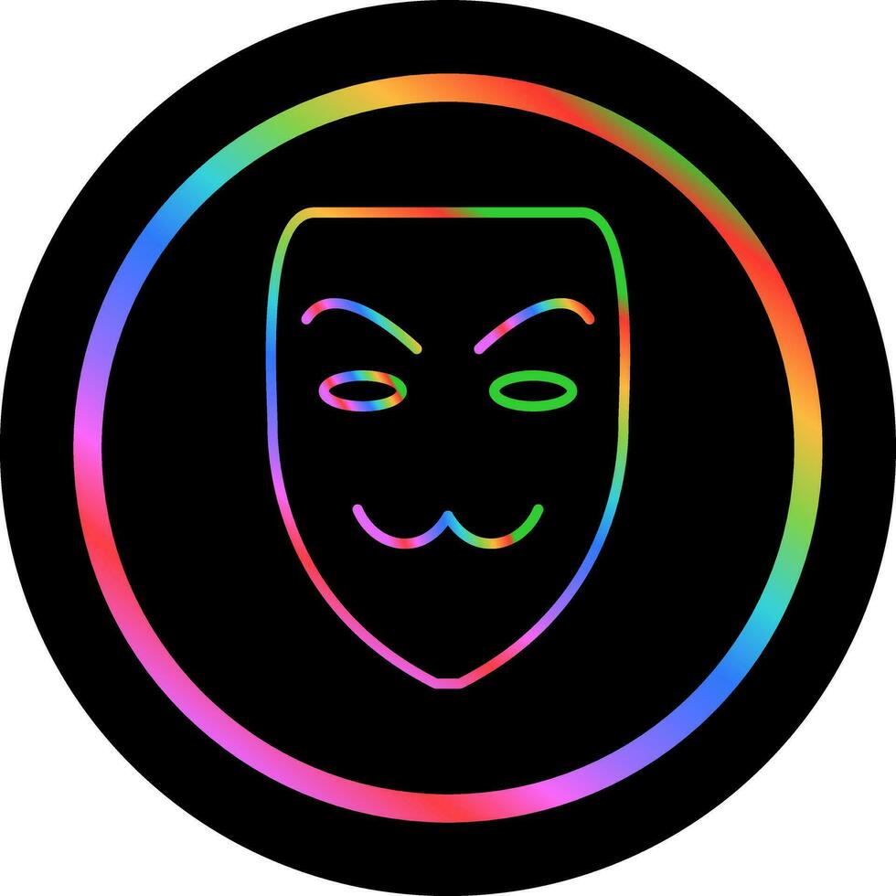 icono de vector de máscara de hacker