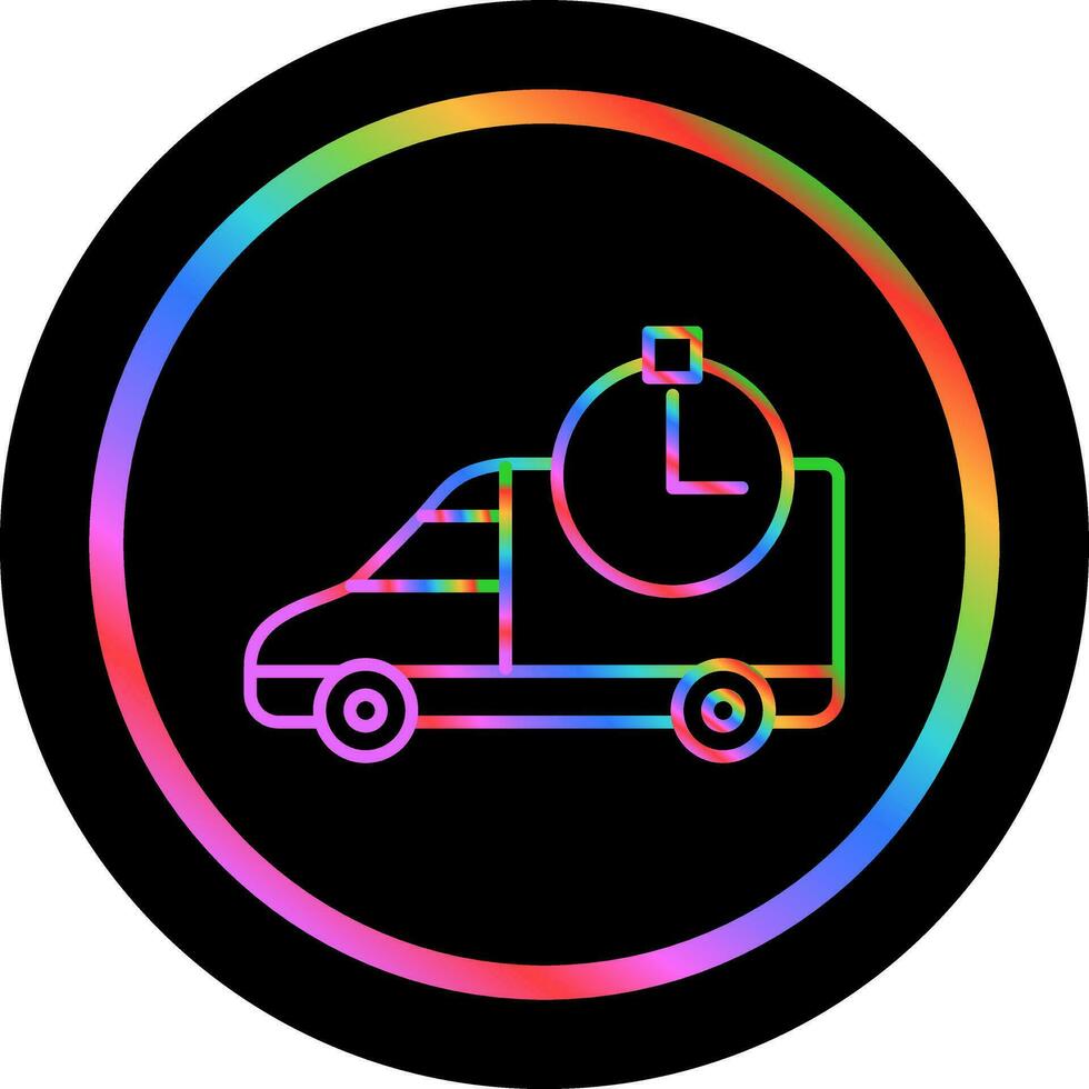 Time Based Delivery Vector Icon