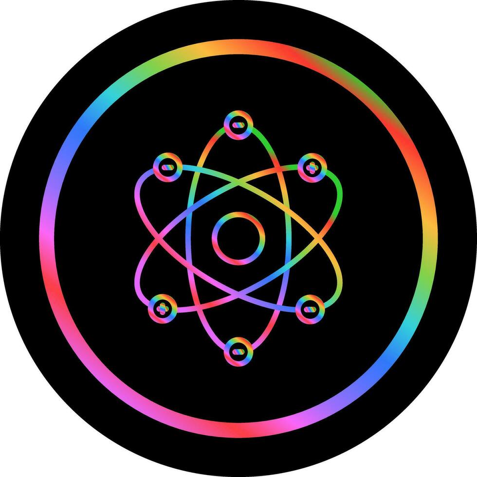 Atom Structure Vector Icon