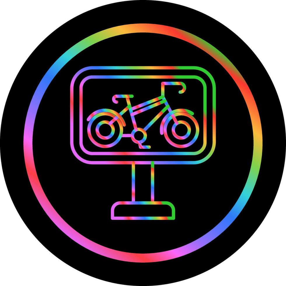 Bike Lane Vector Icon