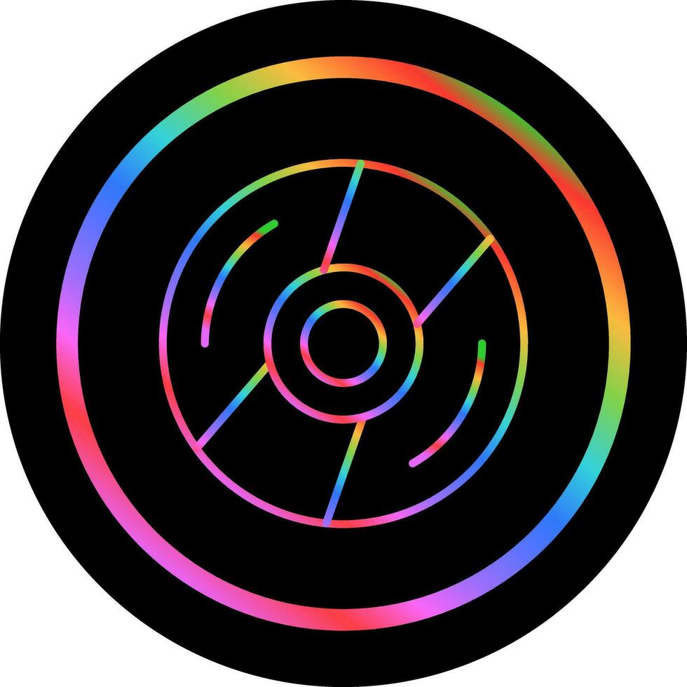 icono de vector de disco compacto