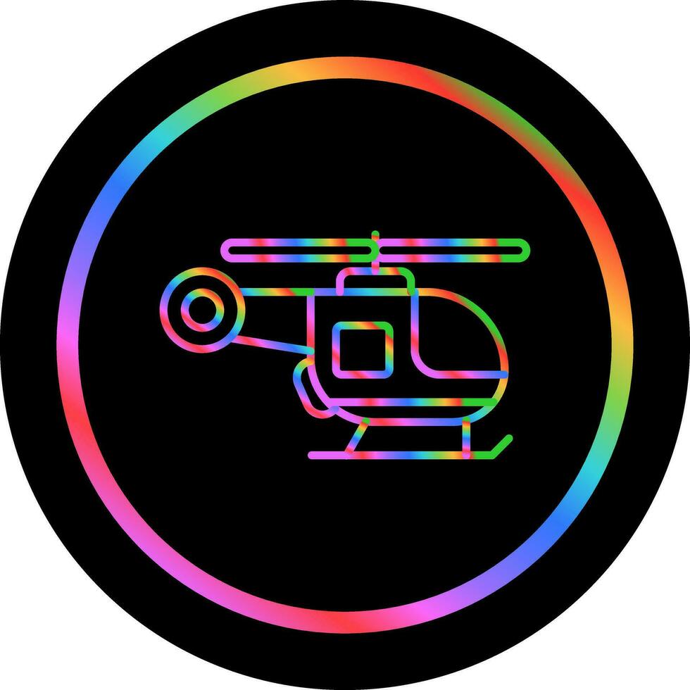 icono de vector de helicóptero