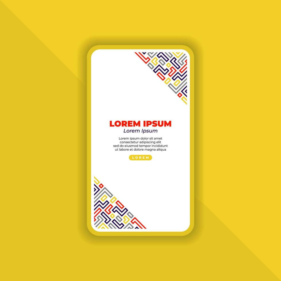 Abstract Background Design for Mobile Landing Page vector