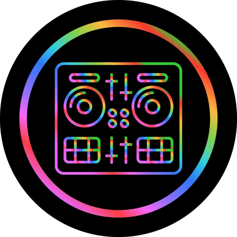 icono de vector de DJ