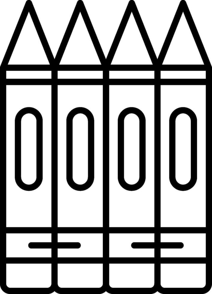 Crayons Vector Icon