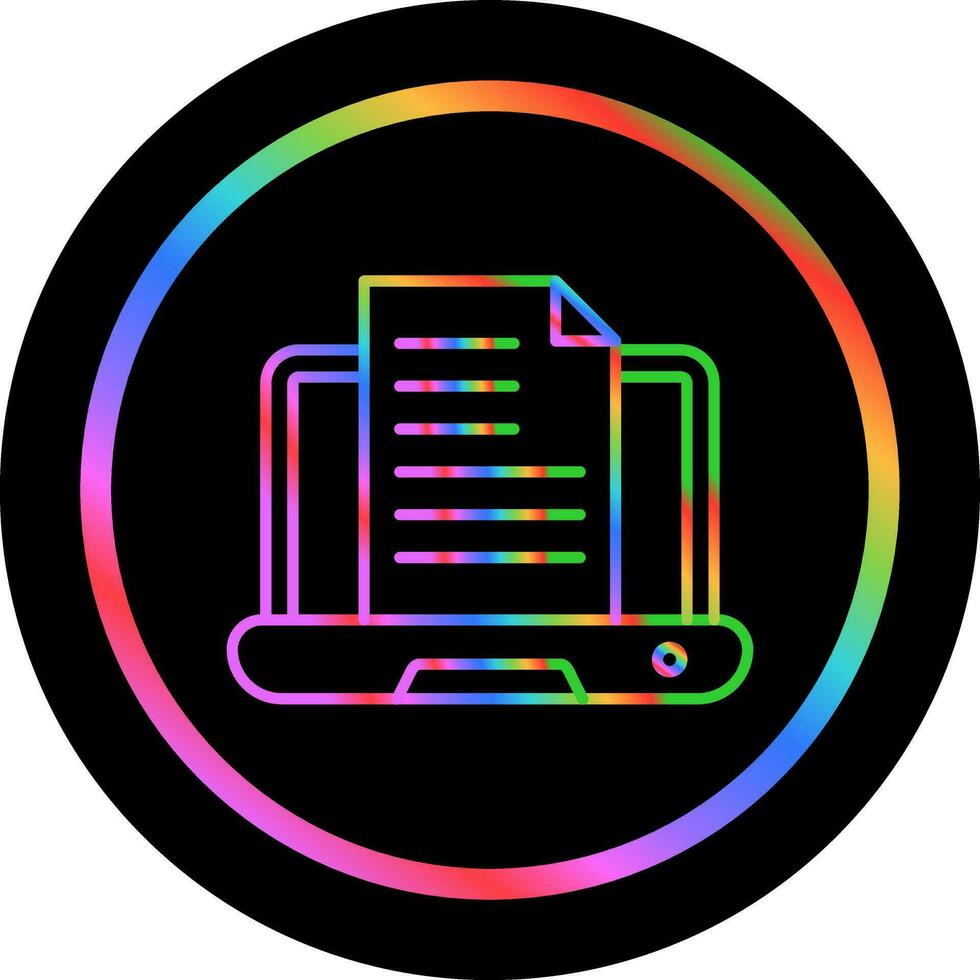 Content Writing Vector Icon