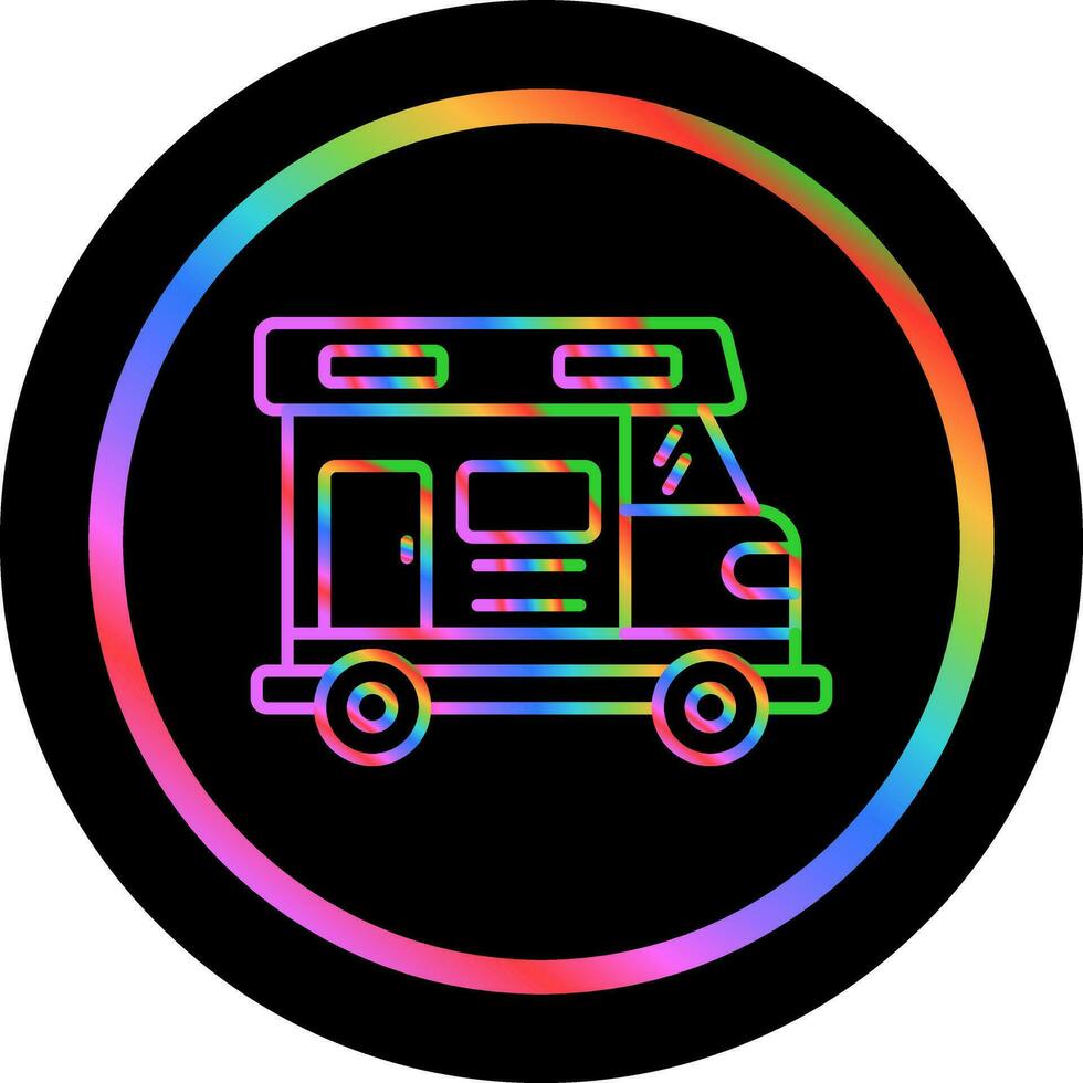 Camper Van Vector Icon